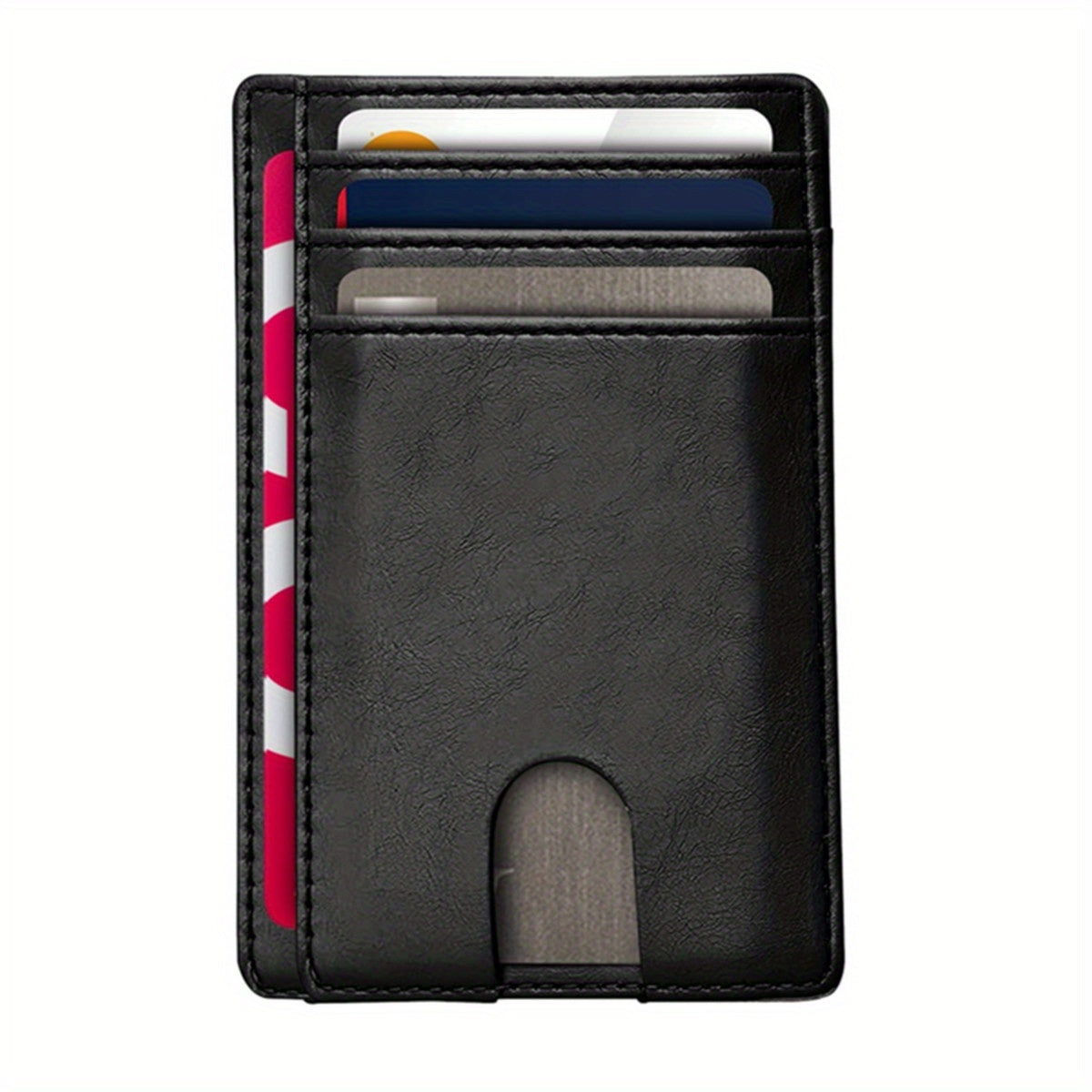 RFID Blocking Leather Wallet with Airtag Holder