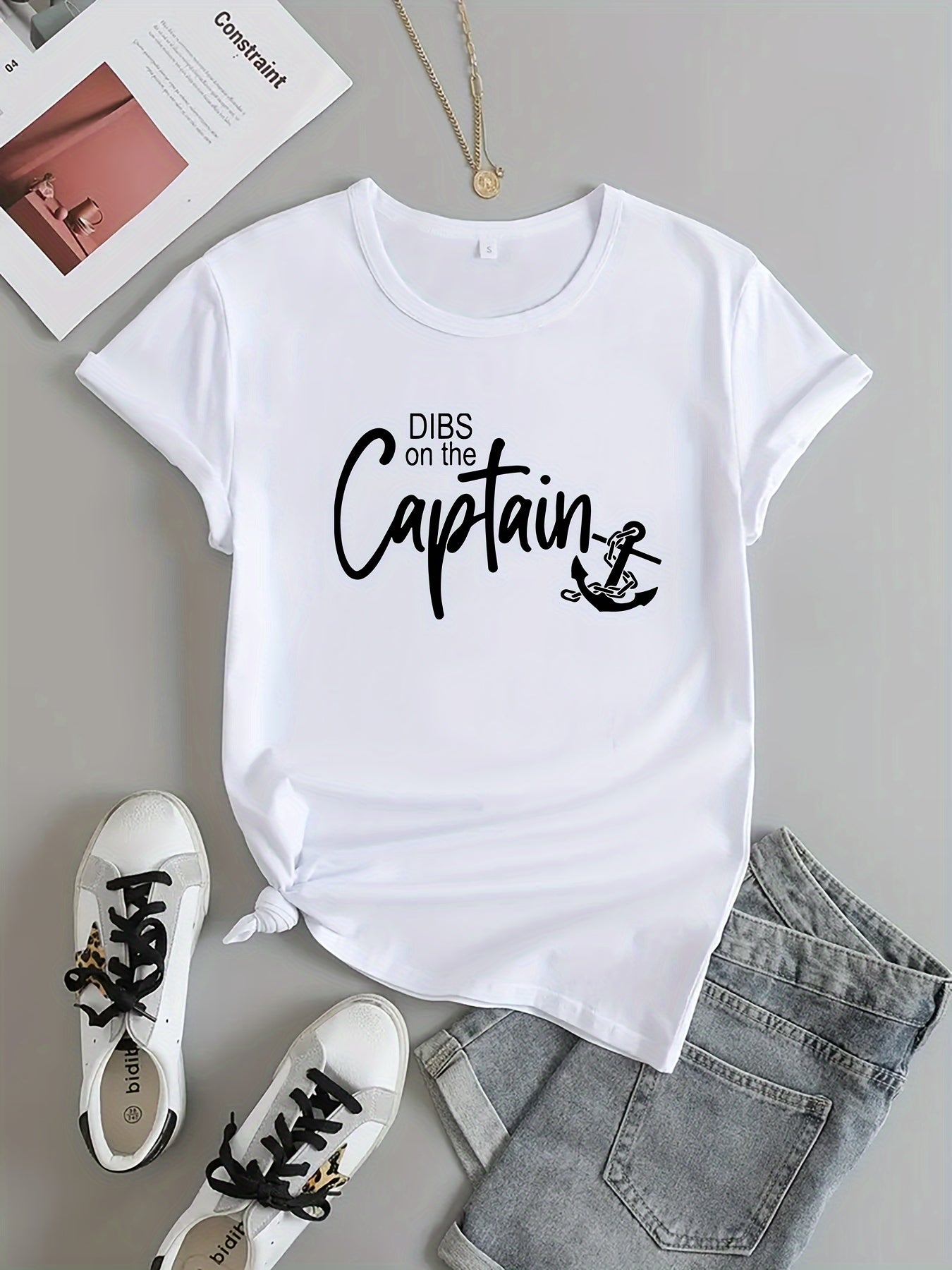Letter Graphic Sports Round Neck T shirt Short Sleejson Workout Casual Tops
