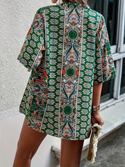Cachemire Print Kimono & Shorts Set