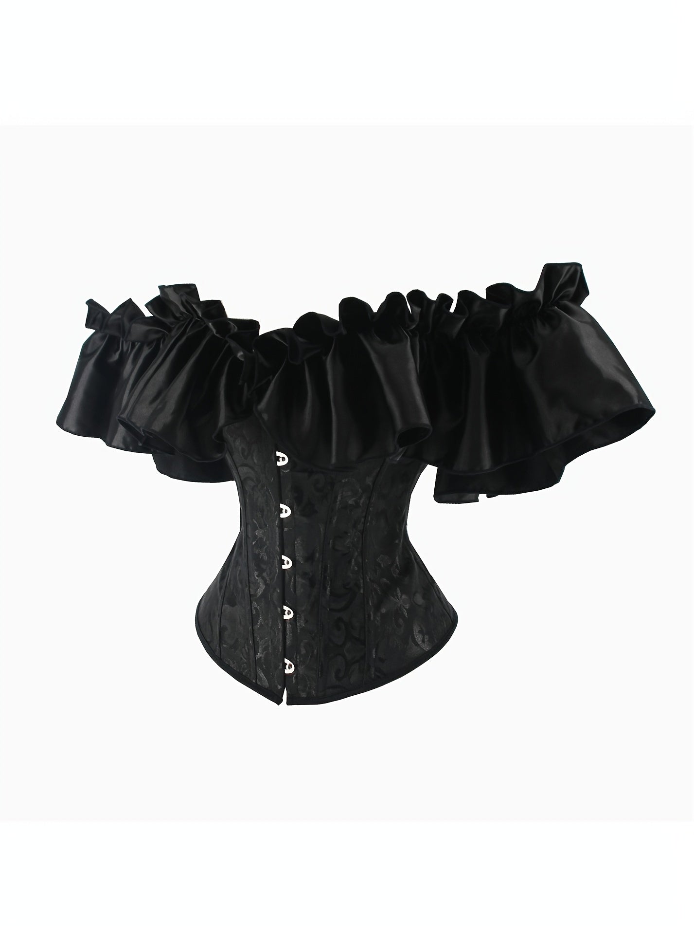 Flounce Sleeve Lace Up Bustier Top