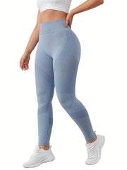 2pcs Yoga Sports Leggings High Stretch Soft Running Tight Pants