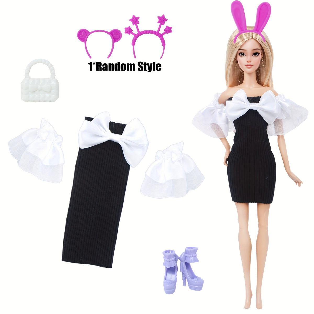 Princess Doll Clothes & Accessories for 11.5 inch Dolls - 4pcs/8pcs - 1/6 Scale