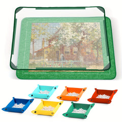 1000pcs Foldable Felt Puzzle Board with 6 Trays