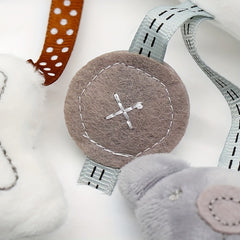 Baby Rabbit Car Hanging Music Bed Around Safety Seat Pendant Plush Toy