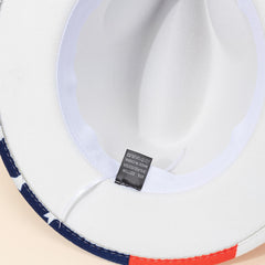 American Flag Trilby Hat Lightweight Sunshade Jazz Beach Hat