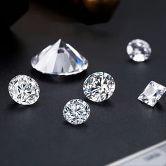 Round Cut Moissanite Stone Rhinestone Accessory