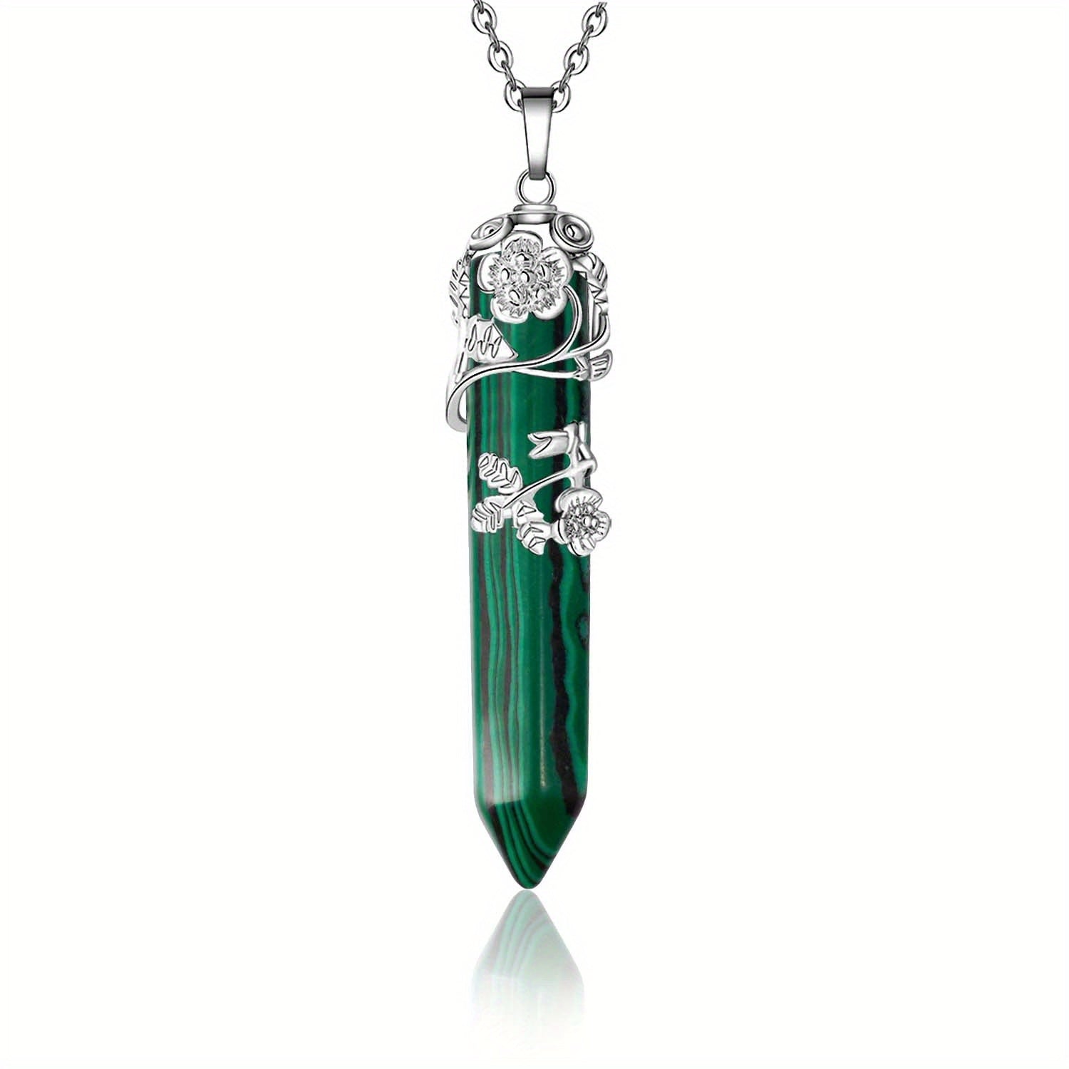 Healing Crystal Point Pendant Necklace Reiki Healing Crystals