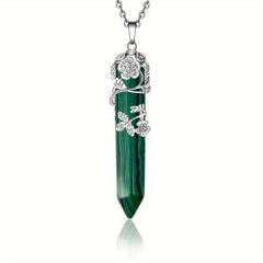 Healing Crystal Point Pendant Necklace Reiki Healing Crystals