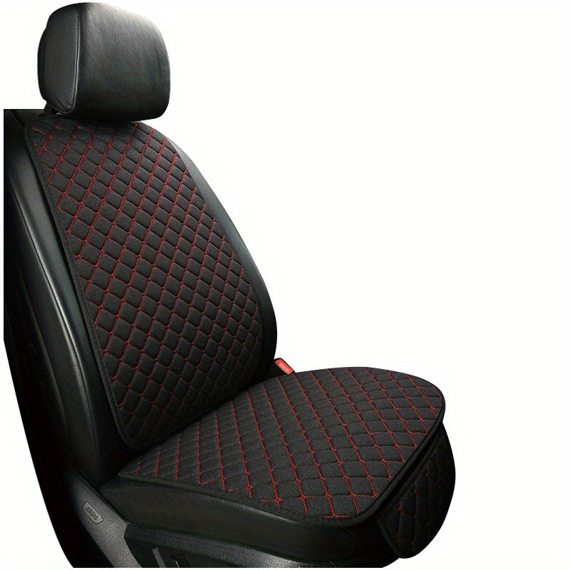 Car Seat Covers Non Slip Breathable Flax Cushion Universal All Seasons