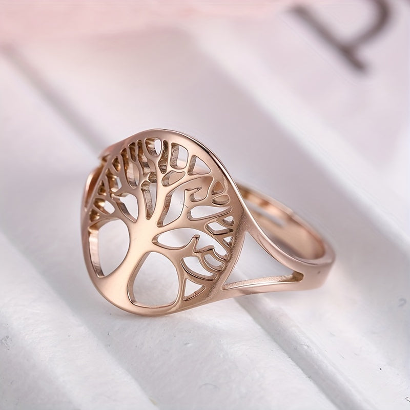 Tree Of Life Adjustable Ring Viking Stainless Steel Finger Rings