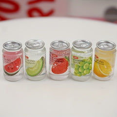 10pcs Mini Supermarket Food Set - Resin Fruit Cans & Beverage Bottles