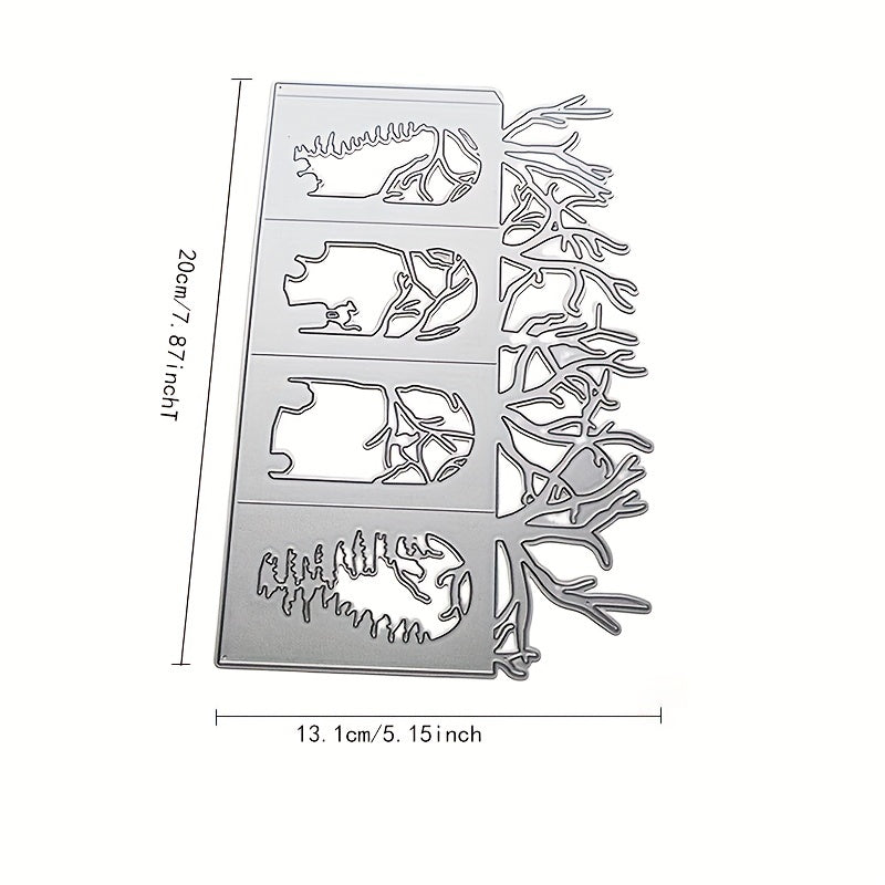 Halloween 3D Lantern Die for DIY Card Making - 4 Pattern Molds