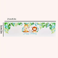 Animal Birthday Water Bottle Stickers 10pcs