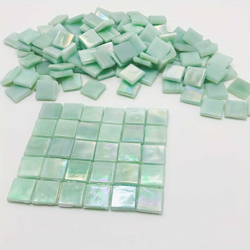 60pcs Light Green High Temp. Mosaic Ice Jade Hand DIY Decoration Art