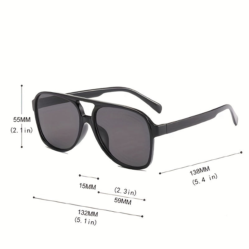 Top Bar Aviator Sunglasses UV400 Anti Glare for Driving Beach
