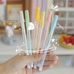 12 Piece 0.5mm Jelly Marker Pen Set for Students & Office Use
