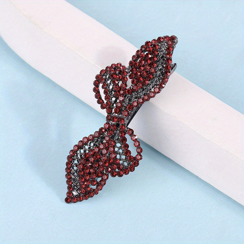 Butterfly Decor Hair Clip Rhinestone Hair Barretts Crystal Hair Clips