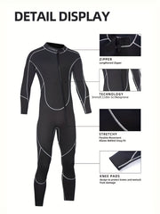 Men's 1.5MM Long Sleeve Diving Suit Quick Dry Wetsuit