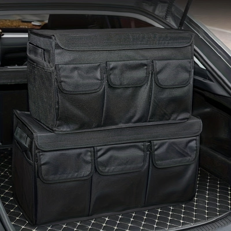 Foldable Car Trunk Cargo Storage Bag with Lid