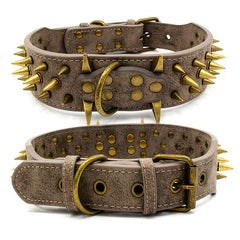 Punk Style Rivet Leather Dog Collar