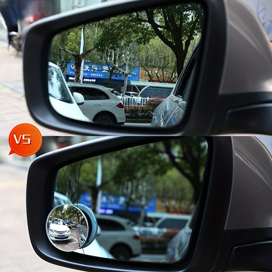 Car Rearview Wide angle Mirror Small Round Mirror High definition