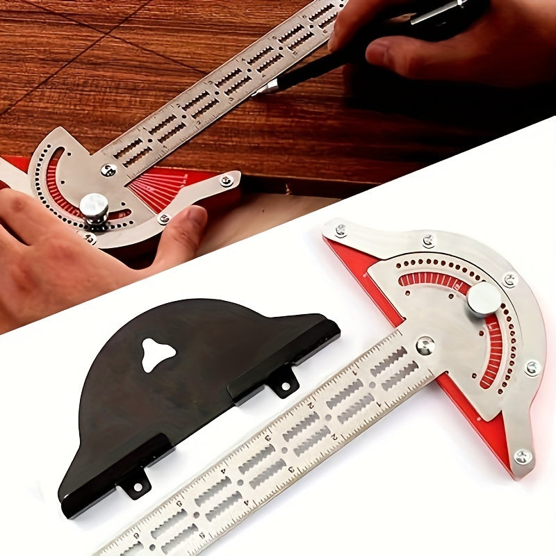 Woodworking Edge Measuring Ruler Protractor T square Woodworking Edge Ruler