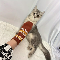 Women's Striped Crew Socks Soft Mid Tube Stockings