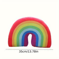 Rainbow Shaped Pillow Plush Decorative Travel Pillow Creative Cushion