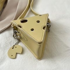 Minimalist Niche Cheese Bag Solid Crossbody Bag Women's Stylish Purse