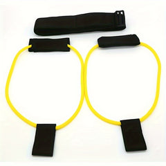 Multifunctional Fitness Resistance Band Yoga Stretching Rope With Grip Sleeve