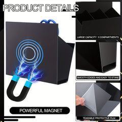 Magnetic Whiteboard Marker Holder 3 Compartments