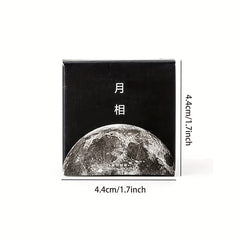 Moon Mini Paper Stickers Circular Designs for Scrapbooking & Decoration