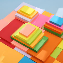 100 Sheets Sticky Notes Easy to Mail Office School Notebook