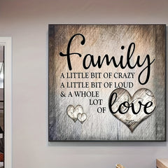 DIY Round Diamond Painting LOVE Text 30x30cm