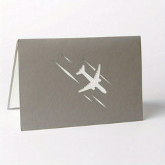 3D Pop Up Airplane Greeting Card for Birthday Graduation Wedding Anniversary