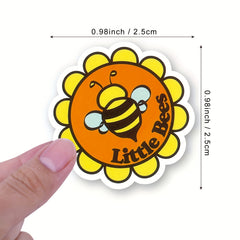 500pcs Bee Roll Stickers 10 Styles for Kids Parties Scrapbooks Greeting Cards