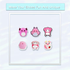 43 Pink Shoe Charms For Bubble Slides Sandals, Christmas Shoe Decorations
