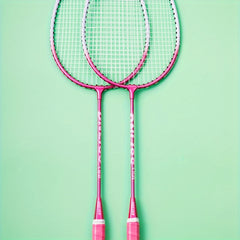 2pcs Aluminium Alloy Badminton Rackets for Training