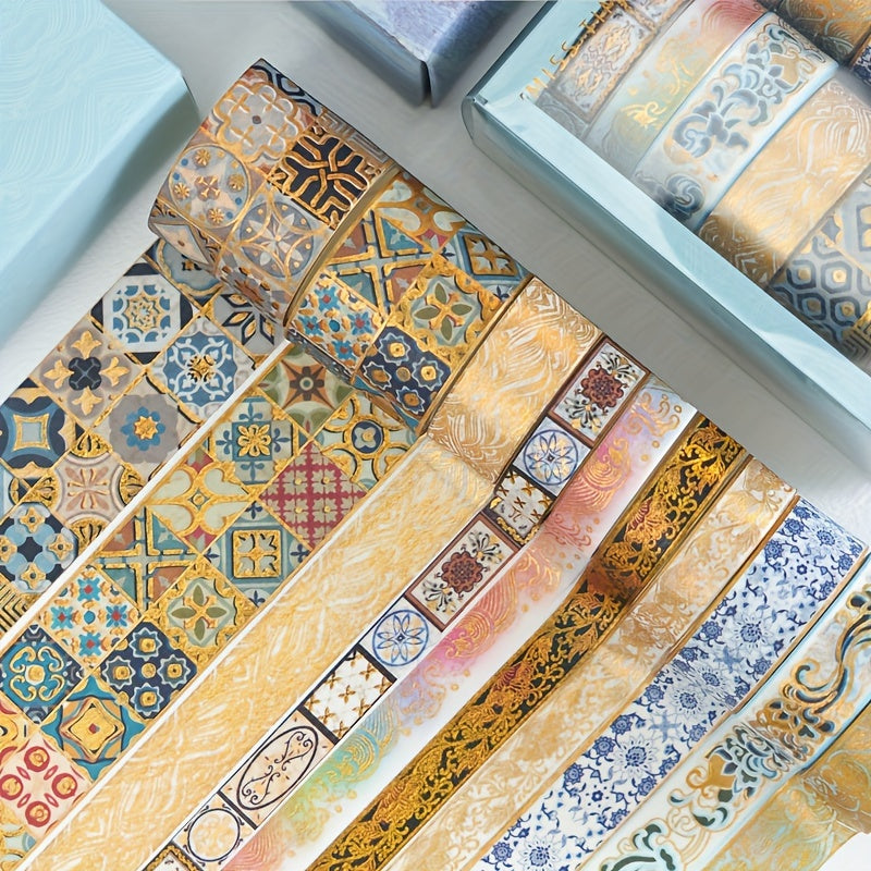 10pcs Washi Tape Set Diy Journal Decoration Stickers