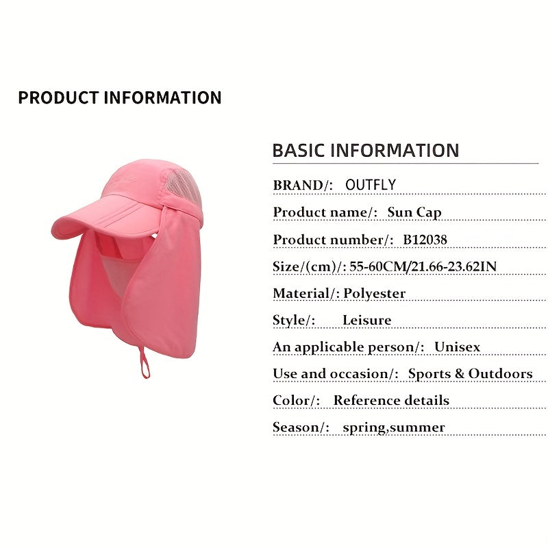 Candy Summer Sun Visor with Mask Face UV Protection Cap