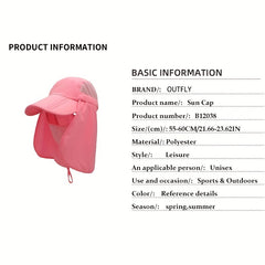Candy Summer Sun Visor with Mask Face UV Protection Cap