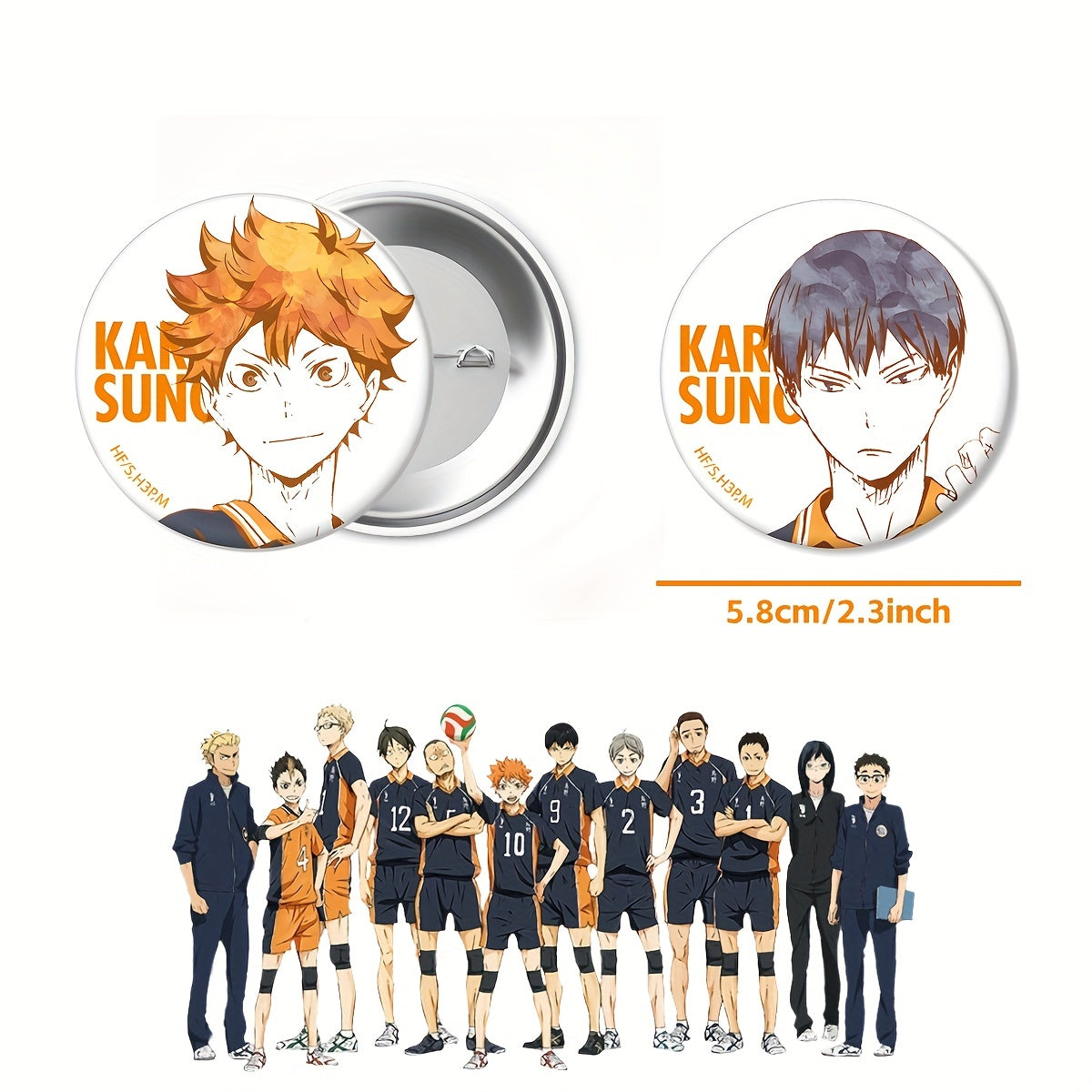 Game Cartoon Badges Character Figure Anime Pendant Decoration Tinplate Brooch