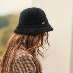 Winter Furry Bucket Hat for Women Girls