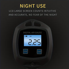 LCD Digital Tire Inflator Gauge with LCD Display
