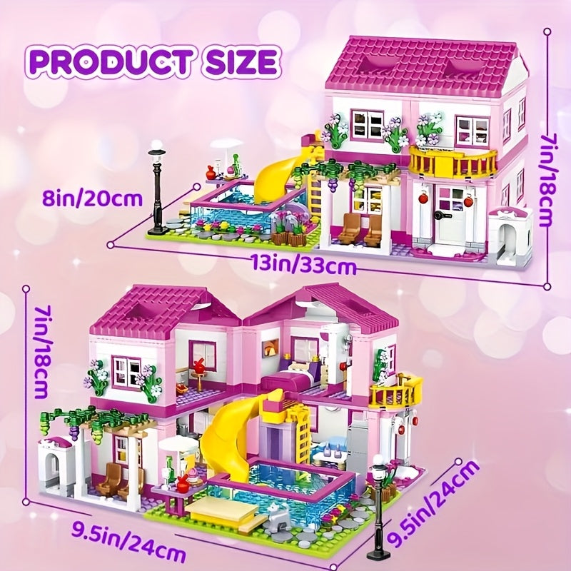 House Building Set 1081pcs DIY 3D Puzzle Kit for Adults Home Decor, Gift Idea