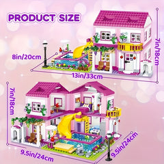 House Building Set 1081pcs DIY 3D Puzzle Kit for Adults Home Decor, Gift Idea