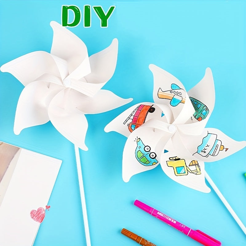 Hand colored Windmill Children's Diy Set