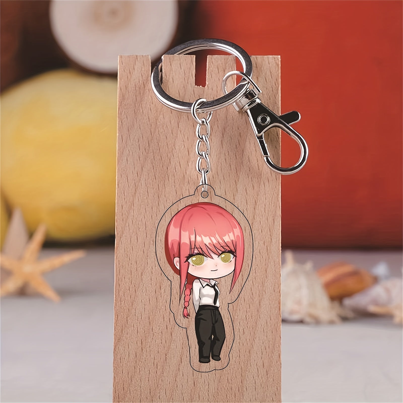 Set of 2 Anime Keychain Toys 16 Inch 2D Acrylic Keyring Collectibles