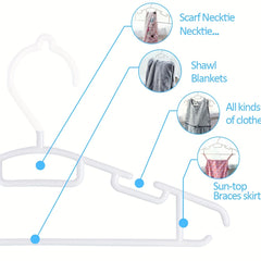 10pcs Children's Hanger Non Slip Nursery Closet Hangers for Baby Clothes