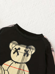 Baby Boy's Cartoon Outfit Long Sleeve Top & Pants Set